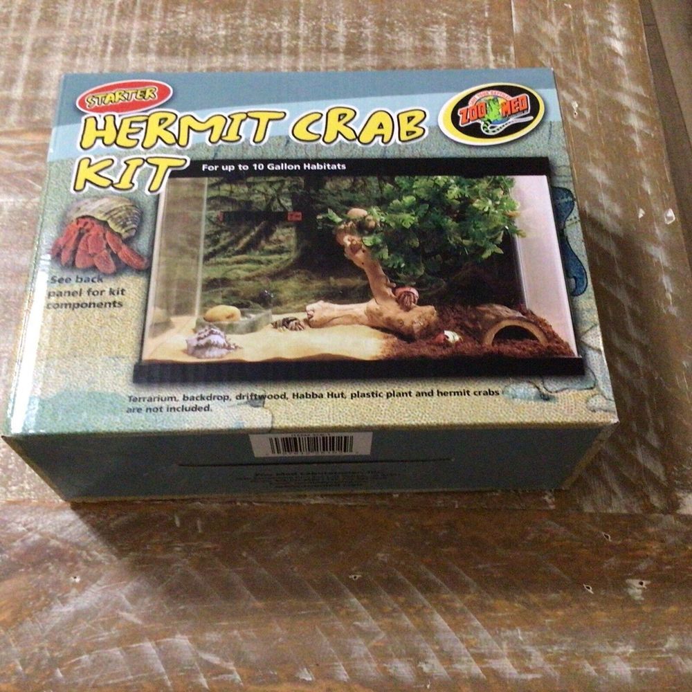 Zoo Med Hermit Crab Starter Kit - Up To 10‎ Gallon Habitat Tank SCK-1 NEW